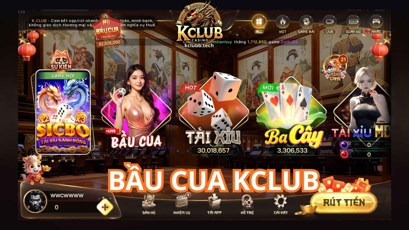 Giới thiệu trò chơi bầu cua KCLUB